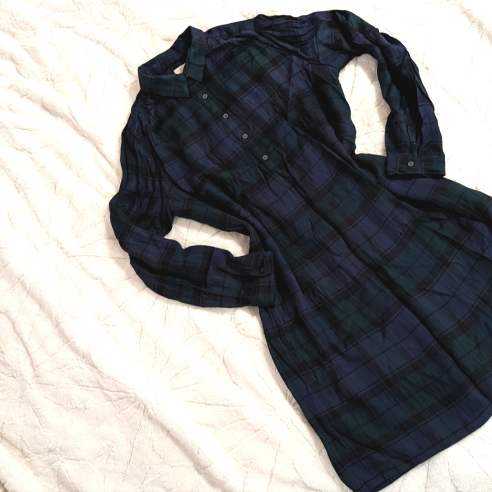 Loft Flannel Dress size Medium Womens